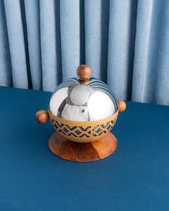 Nouveau Style Rond Bois et Métal Conception À La Main Classique Décoratif Moyen-Orient Réchauffeur De Nourriture Buffet Hotpot Casseroles Hot Pot Warmer - Product Image 1