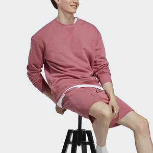 Pantalones cortos de felpa franceses informales para hombre a precio de fábrica, servicio OEM personalizado con el último diseño, tela de lona con patrón sólido - Product Image 3