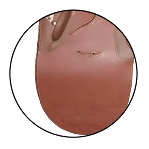 Selle de stock en cuir véritable de qualité supérieure faite à la main, légère et flexible avec un soutien confortable pour une conduite toute la journée - Product Image 4