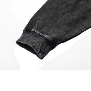 Cotton blended Top Quality Custom Acid Wash Hoodie <b>Men</b> Heavy French No String Hoodies Unisex Pullover <b>Thermal</b> Hoodie Cotton - Product Image 5