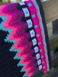 Western Show Horse Saddle Blanket Diseño de Nueva Zelanda Manta de sillín de lana hecha a mano Top Wool Saddle Pad Size - Product Image 4