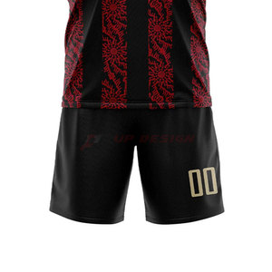 Uniforme de Fútbol Personalizado de Fábrica, Diseño Sublimado de Alta Calidad, Transpirable, 100% Poliéster, Logotipo del Equipo, Ropa de Fútbol Económica - Product Image 4