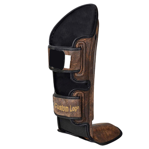 Protège-tibia MMA personnalisé fabriqué au Pakistan Protège-cou en gel professionnel Protège-tibia de boxe pour jambe pied Protection améliorée - Product Image 5