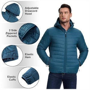 Vestes pour hommes, veste sur mesure pour hommes grande taille, veste d'hiver matelassée pour garçon, doudounes pour hommes - Product Image 2