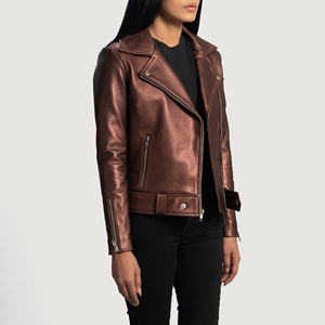 Nouvelle arrivée, veste en cuir véritable pour femmes, design personnalisé, logo personnalisé, imperméable, respirante, écologique, vêtements décontractés pour l'hiver - Product Image 3
