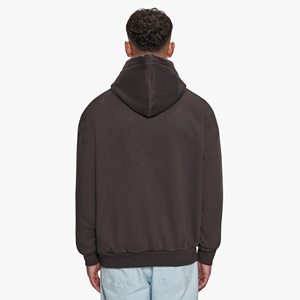 Vente en gros 100% coton French Terry coupe régulière pull à capuche d'hiver à manches longues avec strass pour hommes avec logo personnalisé - Product Image 2