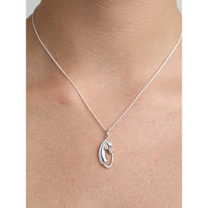 จี้เพชรทรงมาร์คีส์ CLARA เงินแท้ 925 ชุบทองคำสีกุหลาบ - Product Image 6