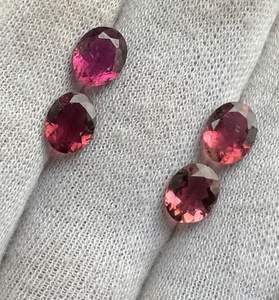 Lote de Turmalina Rosa de Corte Ovalado Natural para la Fabricación de Joyas - Product Image 3