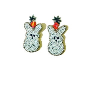 Nuevos pendientes colgantes con diseño de cara sonriente de dibujos animados, gafas de sol con bandera americana y cuentas de estrella para mujer, joyería para fiesta de boda - Product Image 5
