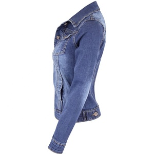 Chaqueta vaquera azul para mujer - Product Image 5