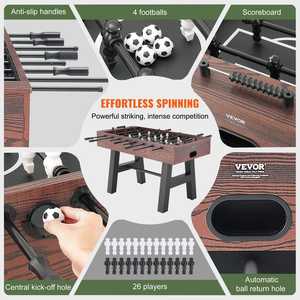 Nouveau baby-foot de 55 pouces en bois, taille standard, pour salle de jeux à domicile, divertissement intérieur et extérieur - Product Image 3