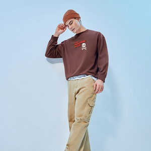Fashion Wholesale Custom Plain <b>Jumpers</b> Crew Neck Sweat Shirts Men Custom Logo <b>Pullover</b> Sweatshirt for Men - Product Image 4