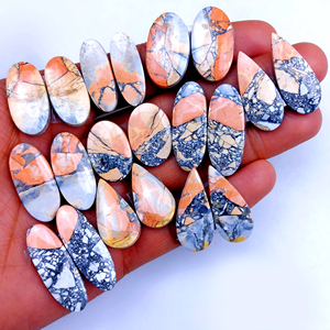 Vente en gros de jaspe Maligano DHORGEMS, pierres précieuses en vrac assorties, formes et tailles variées, pour la fabrication de bijoux et de boucles d'oreilles - Product Image 6