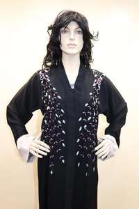 2022 Dubai hermoso azul tradicional musulmán Kaftan diseño marroquí trabajo hecho a mano Abaya con estilo elegante - Product Image 2