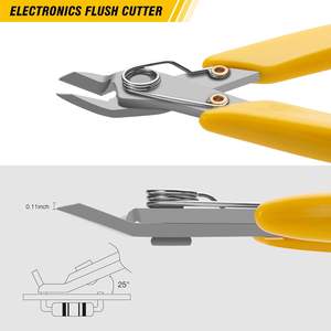 Lot de 2 pinces coupantes légères réutilisables en acier inoxydable, 5,5 pouces, pinces coupantes de précision pour la fabrication de bijoux - Product Image 4