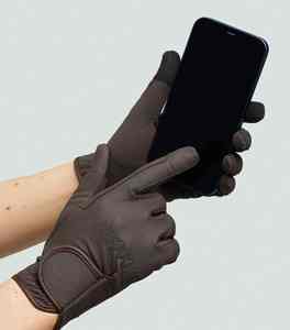 Guantes de equitación profesionales de cuero para invierno, ultra transpirables, con agarre duradero, logotipo personalizado al por mayor, guantes de equitación - Product Image 2