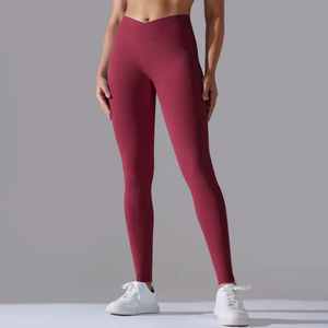 Taille haute fesses plissées élastique sans couture Fitness Sexy Yoga sport Gym Leggings pour femmes pêche bout à bout levage Yoga pantalon - Product Image 2