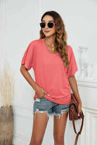 เสื้อยืดผู้หญิงหลากสีขายส่งจำนวนมาก เสื้อยืดลำลองแขนสั้นสำหรับฤดูร้อน ระบายอากาศได้ดี แห้งเร็ว ไม่ยับ คุณภาพสูง ผ้าแคนวาส - Product Image 4