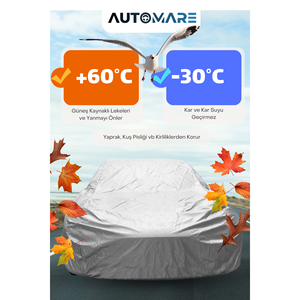 Auto Branda, tamaño mediano, 4 estaciones, SUV, Protector de coche, protección UV automática, a prueba de polvo, Material grueso de PVC y PEVA - Product Image 1
