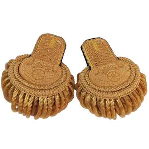 Grand Charretera Hombro Lingotes de oro Bordado a mano Tableros franceses - Product Image 4