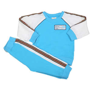 Traje de 2 Piezas de Manga Larga para Niños - Azul - Product Image 5