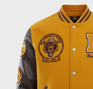 Blouson bombardier Letterman personnalisé | Corps en laine | Col montant et logo avant | Conceptions personnalisées pour les clubs - Product Image 5