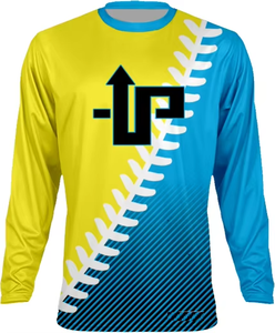 เสื้อเจอร์ซีย์ซอฟต์บอลแขนยาวคอกลมผ้าโพลีเอสเตอร์ออกแบบโลโก้ได้ตามต้องการ - Product Image 5