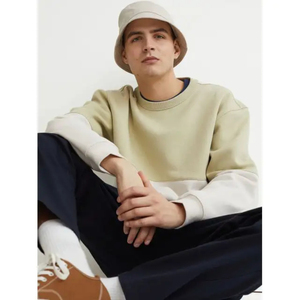 Sweatshirts pour hommes en gros, automne, qualité durable, polyester/coton, respirant, écologique, motif uni, logo personnalisé - Product Image 3