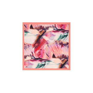 ผ้าเช็ดหน้าผ้าไหมผ้าฝ้ายลายดอกไม้พร้อมลายสก๊อต - Product Image 2