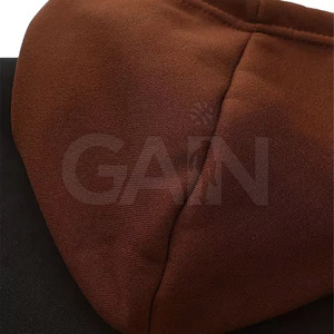 Venta al por mayor personalizado cremallera sudaderas con capucha para los hombres Venta caliente Casual 100% chaqueta de lana de algodón con patrón sólido chaqueta de los hombres con capucha - Product Image 5