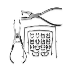 Kit de Dique Dental de Grado Médico, Pinzas para Dique Dental, Punzón, Alicates, Suministros de Endodoncia, Herramientas Profesionales de Aislamiento Dental - Product Image 1
