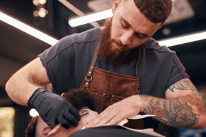 Rasoir droit pour hommes le plus vendu de haute qualité lame unique en acier inoxydable réutilisable caractéristique de sécurité cheveux barbe coupe Salons - Product Image 5