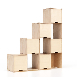 Librerie Artigianali Personalizzabili 145x161cm, Scaffale Modulare in Legno Componibile per Cucina, Soggiorno, Attrezzi, Vasi di Fiori, Scarpe - Product Image 2