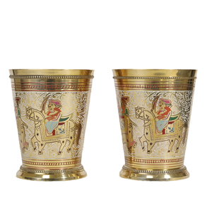 ของเก่าที่ทันสมัยแบบดั้งเดิมงานฝีมือโลหะคิงดีไซน์ราชินีพร้อมเทคนิคการชุบแก้ว - Product Image 3