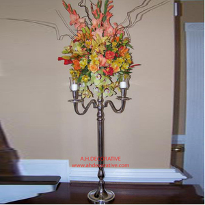 Candelabros de 5 brazos, candelabro de Metal Chapado en cobre, recién llegado, con 5 brazos, vela hecha a mano, decoración de cena y centro de mesa - Product Image 5