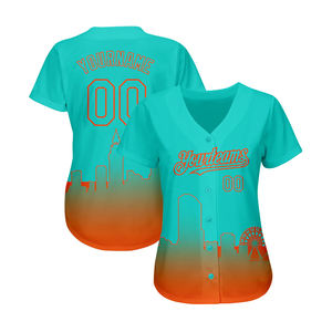 Uniformes de baseball pour hommes de haute qualité sublimation vêtements d'équipe durables à manches courtes ensembles de maillots personnalisés grande taille - Product Image 6