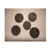 Boutons ronds en corne de buffle sculptés à la main, couleur naturelle, durables pour accessoires vestimentaires et projets DIY