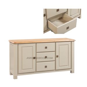 Best-Selling Legacy Oak Solid Wood Dining Room <b>Sideboard</b> Custom Design Carton Packaging Handmade Vietnam Factory Home Furniture - Product Image 1