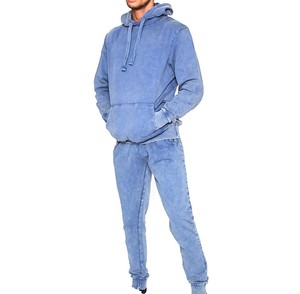 Vêtement pour adulte, haut de survêtement pour homme, lavage à l'acide, tendance, anti-rides, haute qualité, prix bas, survêtement pour homme lavage à l'acide, sur mesure - Product Image 1