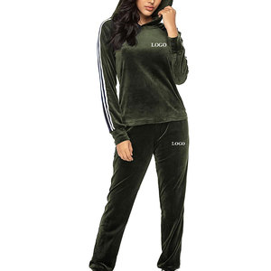 2024ฤดูใบไม้ร่วงชุดวอร์มสองชิ้นสำหรับผู้หญิงชุดออกกำลังชุดออกกำลังกายเซ็ต2ชิ้นชุดเข้ารูปเทรนด์ - Product Image 3