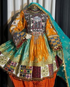 Robe afghane pakistanaise nouvelle tendance Pakistan fait longue robe belle pour l'Aïd de WS INTERNATIONAL beau costume 624 - Product Image 5