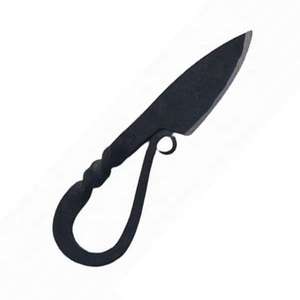 Couteau de cou Viking en acier de Damas, petit modèle, avec couteau à désosser et poignée en bois, personnalisable OEM, étui en cuir de vachette - Product Image 2