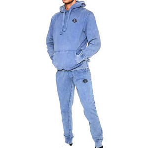 Chándales de lavado ácido de Color sólido a la moda para hombre, ropa de verano transpirable de invierno hecha en Pakistán - Product Image 1