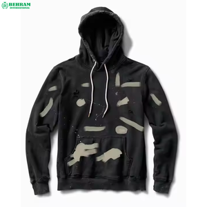 Nueva Llegada, Sudadera Unisex Personalizada, Tallas Grandes, Mangas Regulares, Impresión con Pintura, Lavado a la Piedra, Ecológica, 100% Algodón - Product Image 3