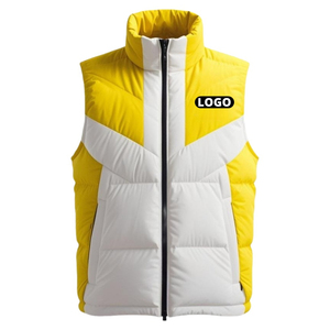 Gilet de sport en gros Veste d'entraînement chaude coupe-vent Gilets de course Gilet de football extérieur chaud Vestes pour hommes rembourrées en coton gris - Product Image 3