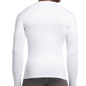 Chemises de compression à manches longues avec logo personnalisé pour hommes Nouveau style de tricot décontracté de conception vierge Couleur personnalisée - Product Image 2