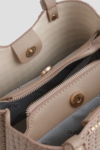 Bolso Tote de Lujo Tejido, Bolso de Mano de Cuero PU Trenzado, Bolso de Moda para Mujer, OEM ODM - Product Image 3