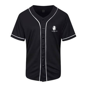 Camiseta de Béisbol Transpirable de Fabricante Pakistaní, 100% Poliéster, Cuello en V, Color Sólido, Colores y Tallas Personalizables, Duradera y Ligera - Product Image 1