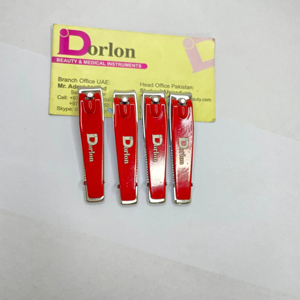 Coupe-ongles en acier inoxydable à revêtement rouge pour hommes et femmes avec logo personnalisé coupe-limes de manucure pince fabriquée au Pakistan - Product Image 1