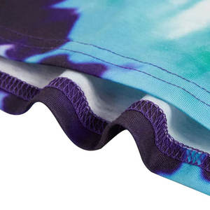 Hot Online Selling Men's 100% Cotton T-Shirt Custom Color <b>Tie</b> Dye Printing Anti-Wrinkle Quick Dry <b>Knitted</b> Fabric Solid Pattern - Product Image 4